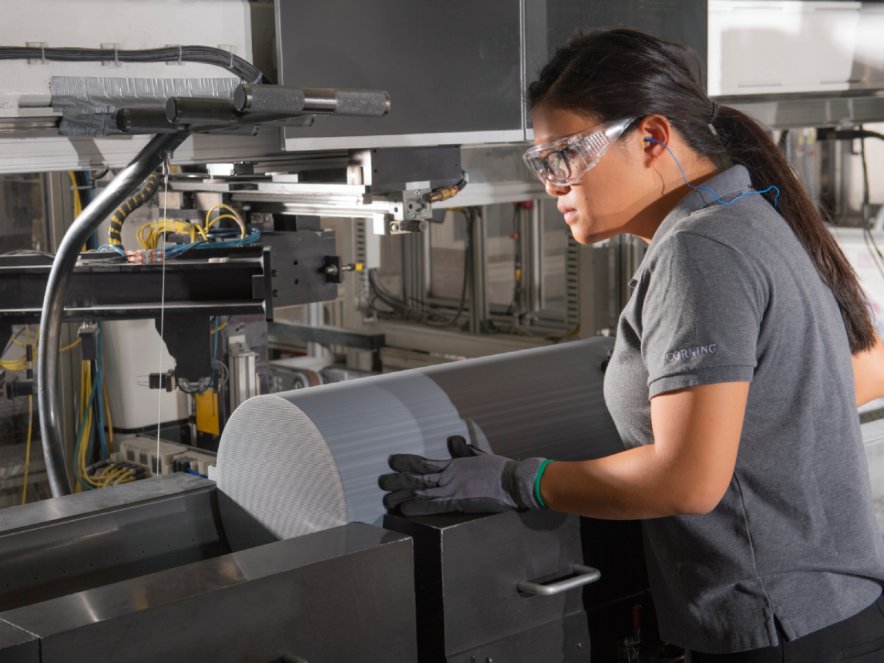 woman working in lab