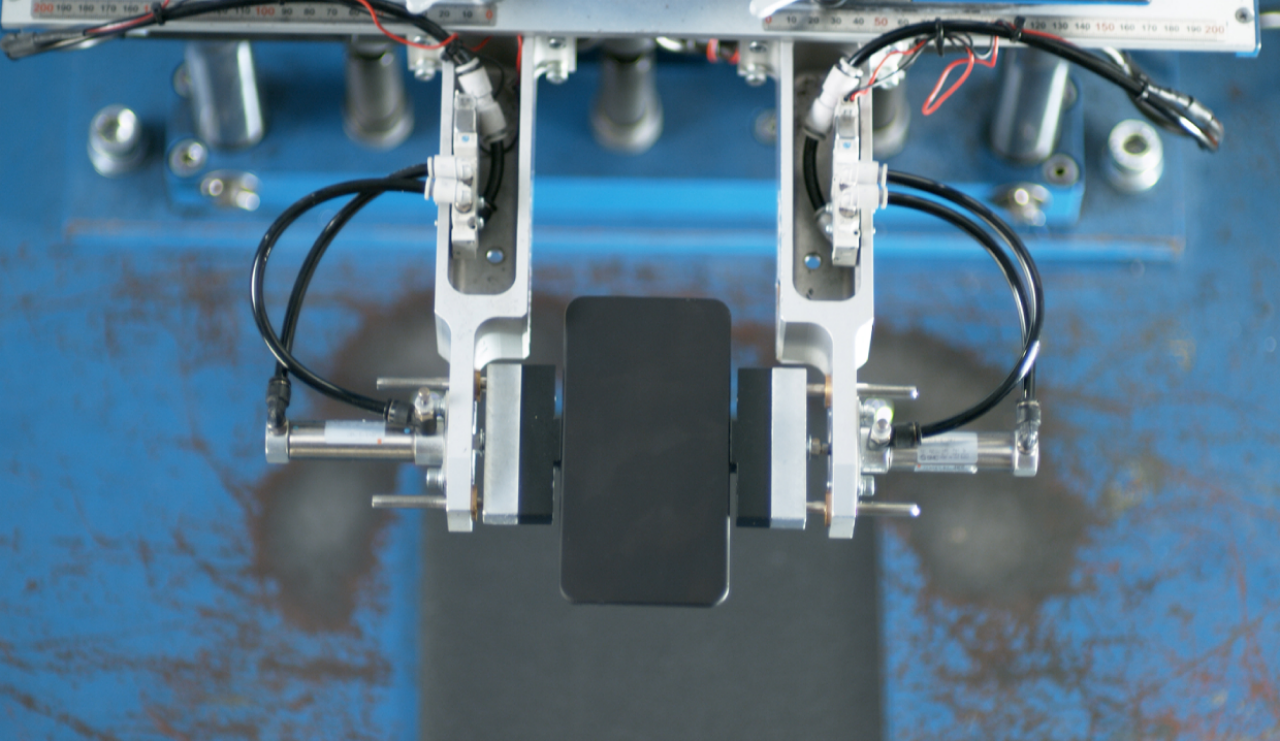 A “puck” awaits its drop at the top of a testing tower.