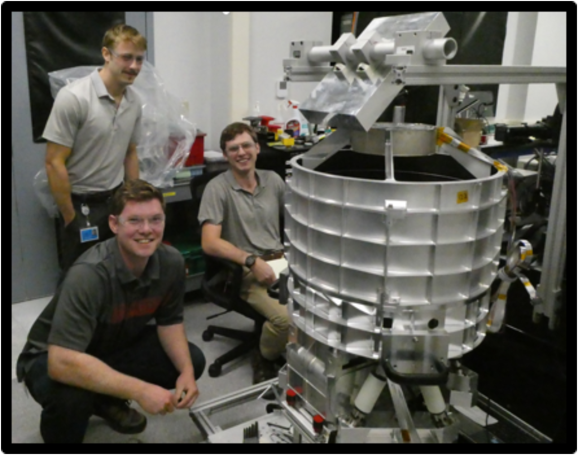Corning’s Ryan Barlow, Eric Bower, and Jesse Brown working on the OSK project