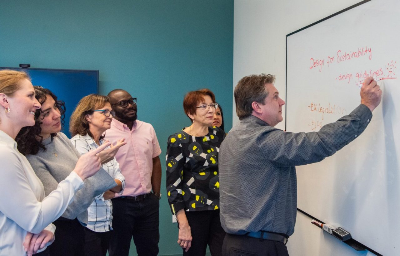 The COC Design for Sustainability team connects on their Eco Design Guidelines