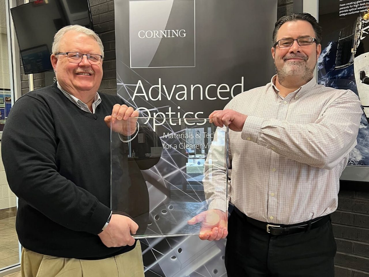 Corning’s Larry Sutton and Dave Navan have been working on fusion-enabling optics for decades.