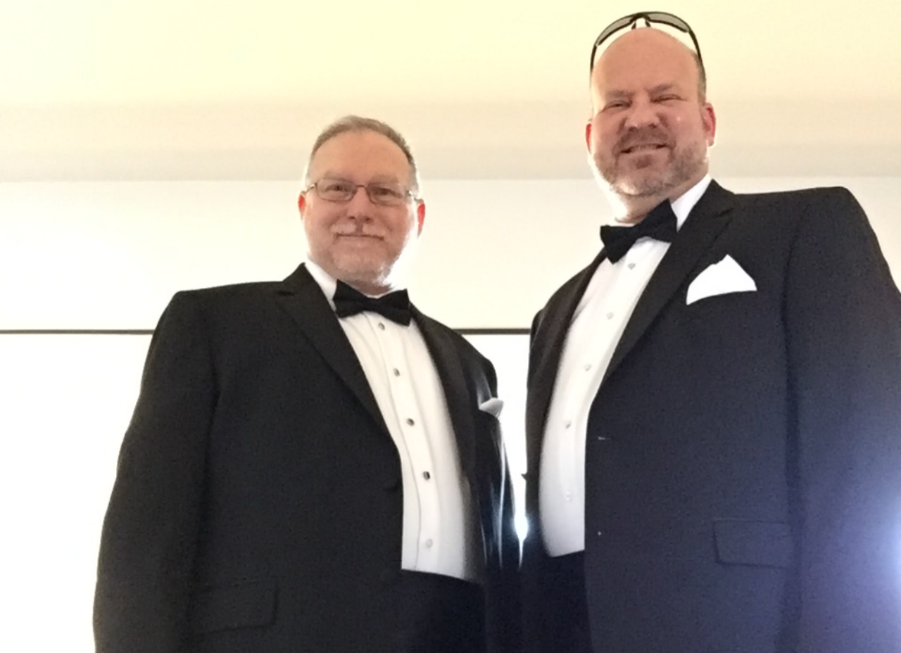 John and Scott attending the National Gay and Lesbian Chamber of Commerce Dinner in Washington D.C., 2015.